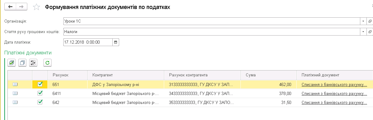документи по ПДФО, ЄСВ та військового збору
